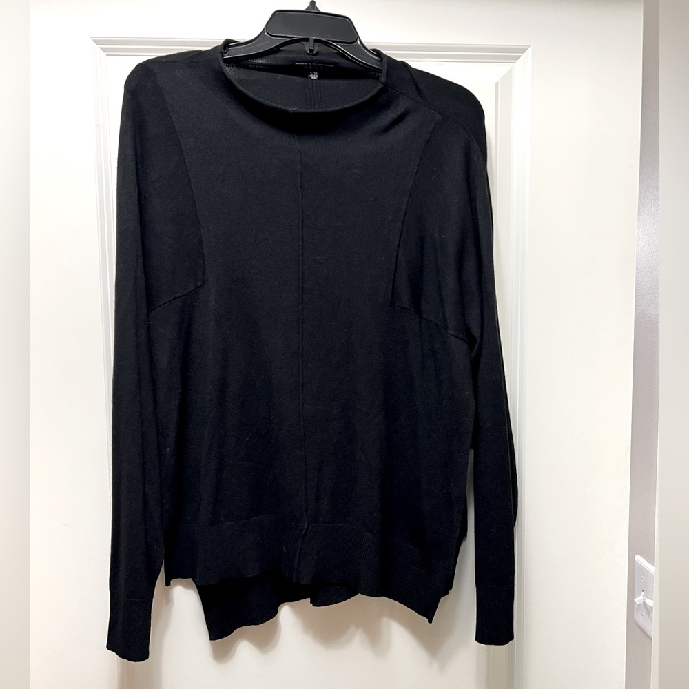 Nordstrom Rack- Black Sweater with slits on both sides. The size is S/M